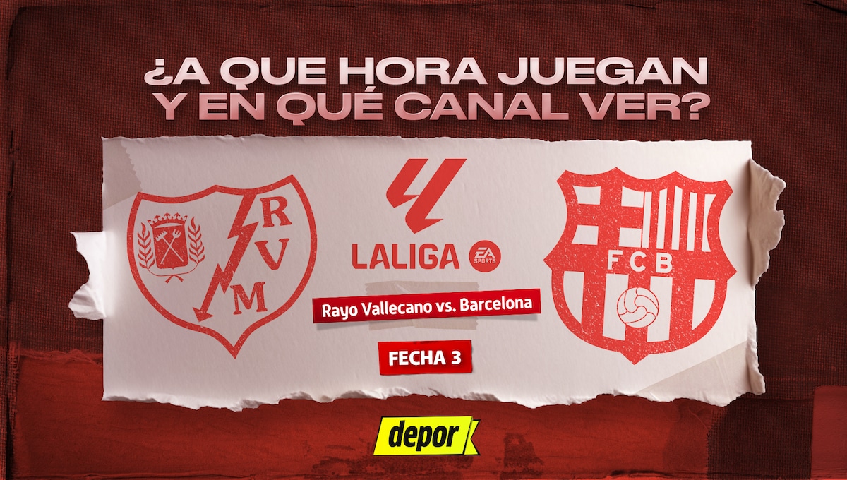 Canales TV y horarios: Rayo Vallecano vs. Barcelona por jornada 3 de LaLiga