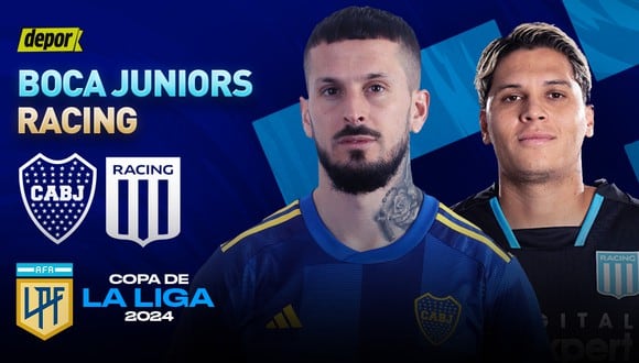 Boca vs. Racing juegan en partido en La Bombonera, por la Copa de la Liga 