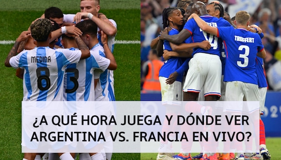 ¿A qué hora juegan y por dónde ver Argentina vs. Francia, cuartos de final JJ.OO París 2024?