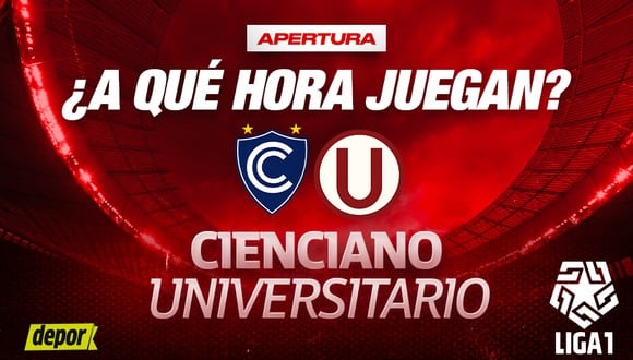 Universitario vs Cienciano: a qué hora juegan por el Torneo Apertura 2024