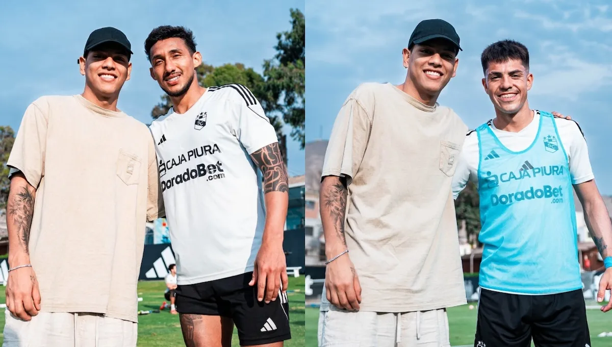 Invitado especial en La Florida: Joao Grimaldo visitó los entrenamientos de Sporting Cristal