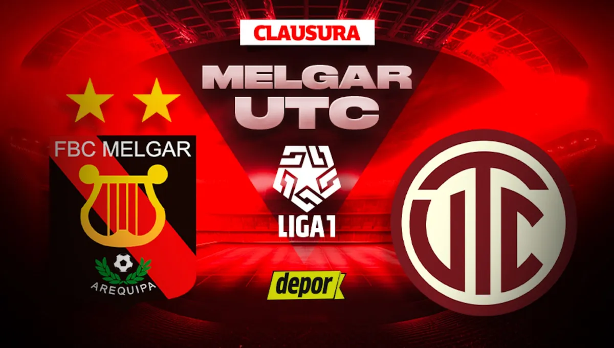 Partido: Melgar vs. UTC EN VIVO vía Liga 1 MAX por fecha 15 del Torneo Clausura