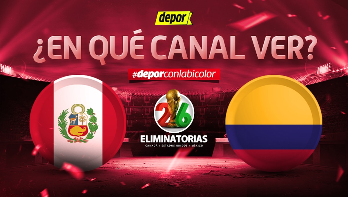 ¿En qué canal TV ver Perú vs. Colombia por la fecha 7 de las Eliminatorias 2026?