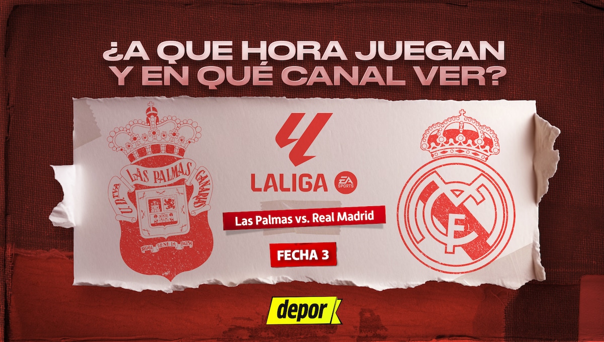 ¿En qué canal TV ver Las Palmas vs. Real Madrid y a qué hora juegan por LaLiga?