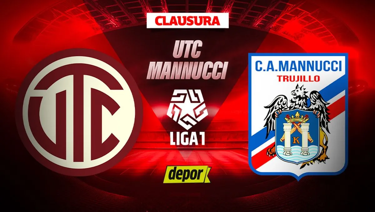 Partido UTC vs Mannucci EN VIVO: vía Liga 1 MAX, juegan por fecha 12 del Torneo Clausura