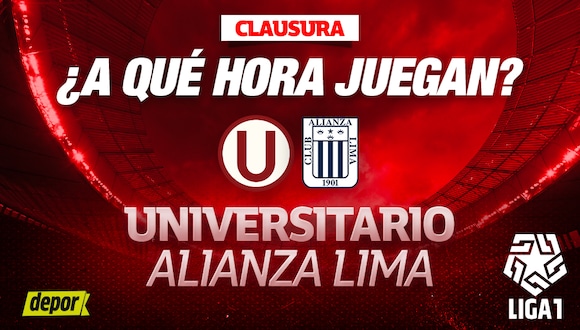 ¿A qué hora juegan Universitario vs Alianza Lima por el Torneo Clausura 2024? 