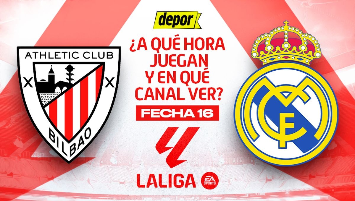 ¿En qué canales ver Athletic vs Real Madrid y a qué hora juegan por LaLiga?