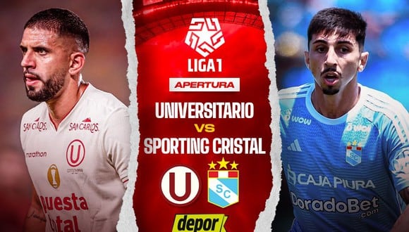 Ver Universitario vs Sporting Cristal EN VIVO: link vía GOLPERU (Movistar)