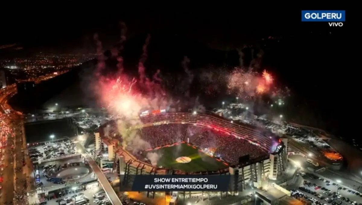 ¡Una fiesta en el Monumental! Espectacular show de medio tiempo en el Universitario vs. Inter Miami